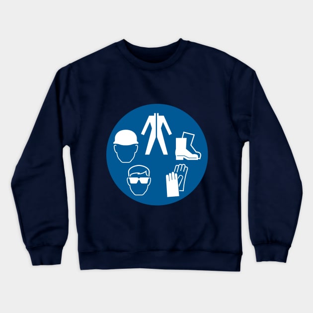 Health And Safety Idea Crewneck Sweatshirt by Roseyasmine